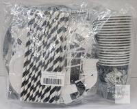 New - " Death to my 20's " 30th Birthday Party Black & White Decorations