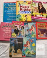 Mixed Lot 10 Books: Disney Classics, Rachael Ray Express Lane Meals, God's Little Princess Bible