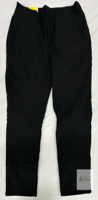 NEW Stormack Storm Suunce S/P Black Waterproof Rain Pants, 30" Inseam, Elastic Waist, 2 Pockets
