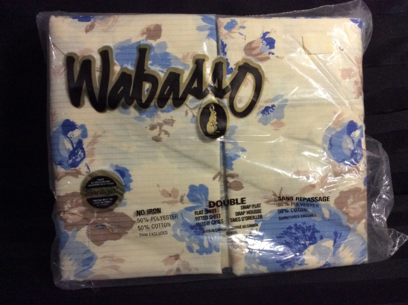 Wabasso Double Sheet Pillow Case Set Old new stock