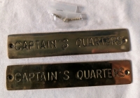 Captains Quarters Plaques