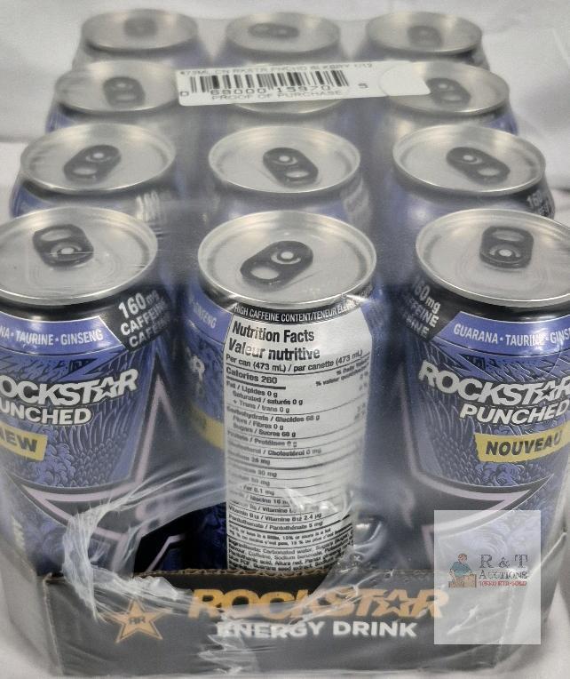 [BB 2024 JUN] 12 New ROCKSTAR ENERGY DRINK PUNCHED BLACKBERRY