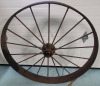 Antique Metal Tractor Wheel , 45 3/4" Diameter & 5" Wide - Garden Art
