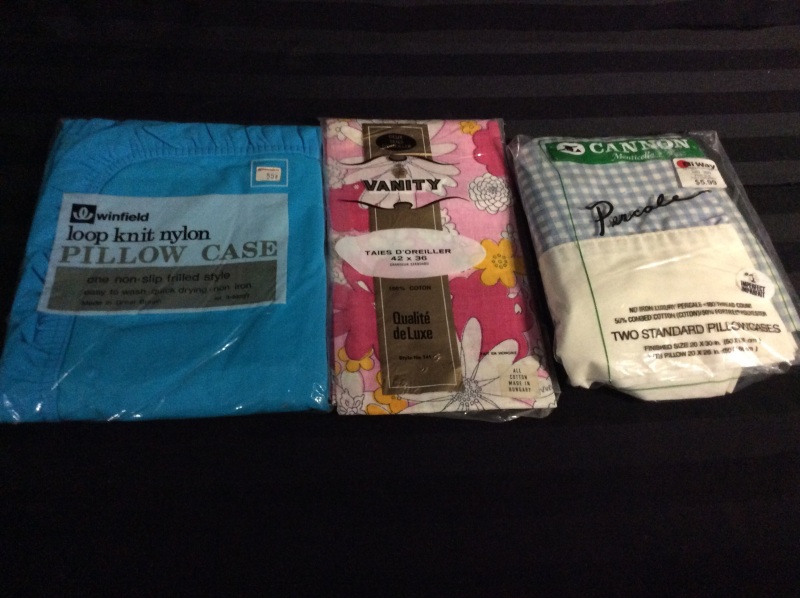 3 Packages Pillow Cases Old new stock