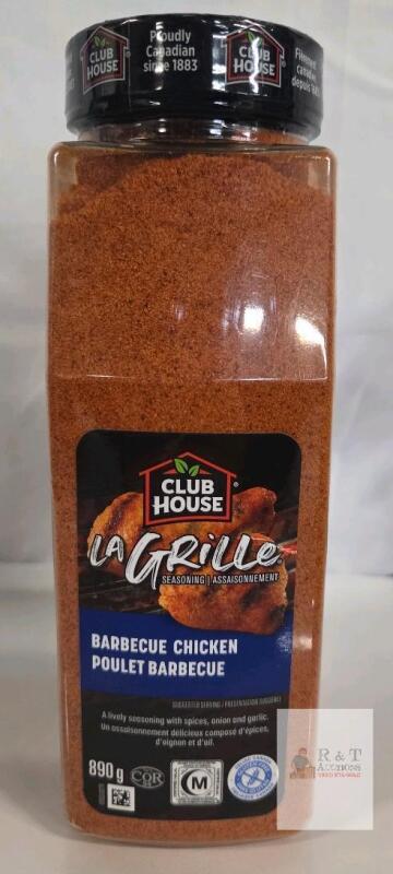 NEW Club House La Grille Barbecue Chicken Seasoning 890g | Kosher, Halal, Best Before 2027-10-26