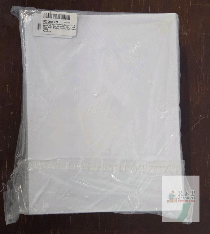 NEW Printworks 00564 White Cardstock, 67 lb, 8.5x11, 250 Sheets, 92 Bright, Sealed Pack