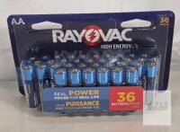 NEW Rayovac High Energy AA 1.5V Alkaline Batteries 36-Pack, Non-Rechargeable, UPC 012800503653