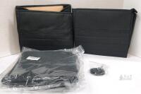 NEW MIX LOT Pack Black Universal Rear Car Seat Covers, Synthetic Leather, Fits Most Vehicles