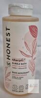 NEW Honest Bubble Bath 12 fl oz Sweet Almond Nourish, Jojoba & Almond Oil, Tear Free, Hypoallergenic