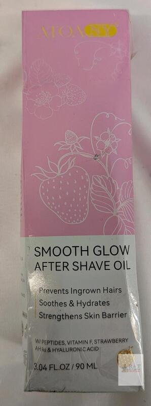 NEW ATOANNY Smooth Glow After Shave Oil 3.04 fl. oz. / 90 ml &ndash; Peptides, Strawberry, Exp 2028, FB35551