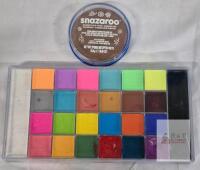 Snazaroo Classic Face Paint Palette 24 Colors, Water-Based, with Extra Brown, Made in UK