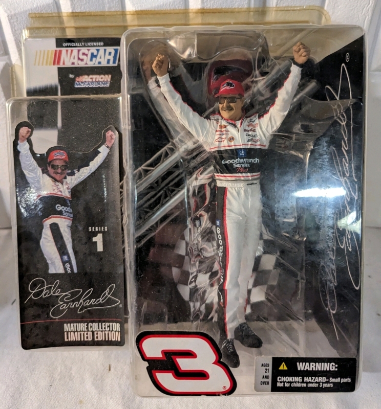 Limited Edition Nascar Dale Earnhardt Mature Collectors Driver Action Figure.