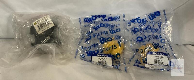 URO Parts Porsche 996 333 105 03 Bump Stops (Pair), URO-015120, with EC3FER Plug Adapter