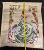 Maia "Pearls & Emeralds" Ert&eacute; Cross-Stitch Kit, Finished Lady with Roses Embroidery, Woven Scarf 60" - 5