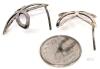 Sterling Silver MLX 925 Quatrefoil Floral Ear Jacket Earring Components, Hammered Finish - 3