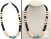 Aboriginal Heishi Bead Necklace, Santo Domingo, 17"