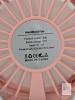 New Pink Rechargeable Handheld Fan With Base, Model K36 With USB-C Charging Cable - 4