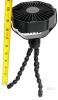 New Black Mini Fan With Flexible Octopus Tripod for Car Seat, Student Bed, Bike - USB Rechargeable, Desk Fan for Office, Baby Room or Outdoor - 2