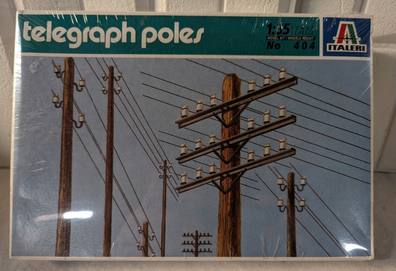 Vintage Italeri Telegraph Poles Model Kit