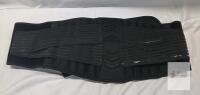 Bodyprox Lumbar Support Back Brace, Black, Breathable Mesh, Adjustable Velcro Straps, Moderate Support