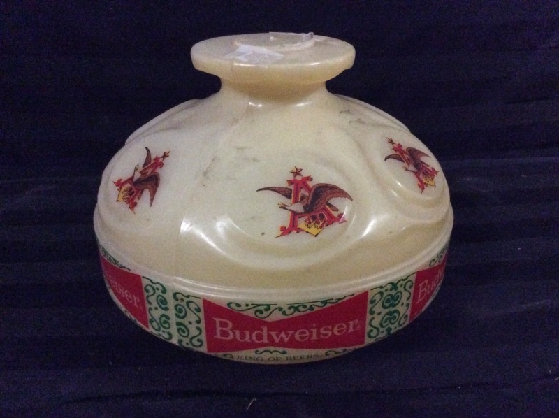 Budweiser Lamp Globe Plastic 7 x 8 in