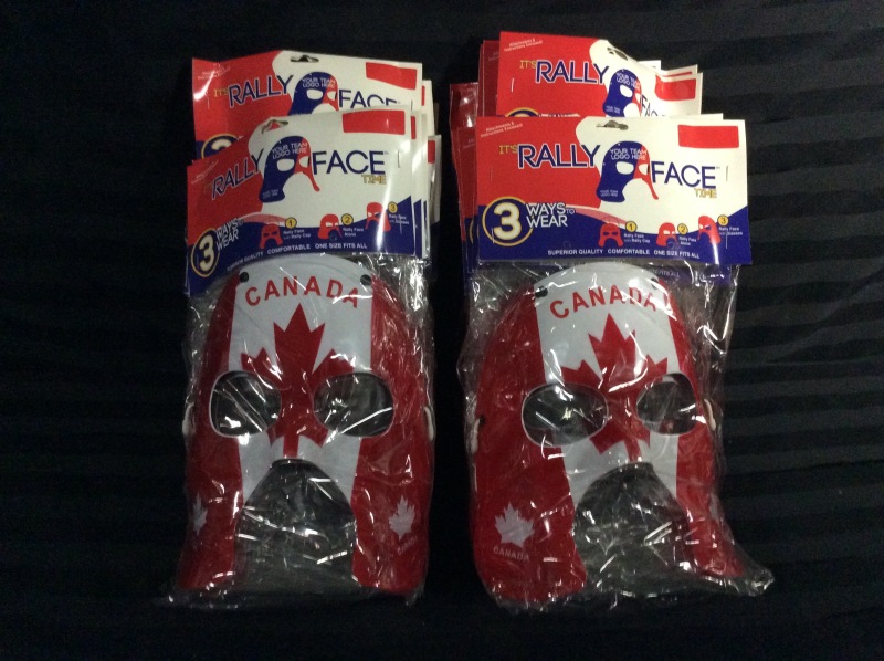 New CANADA Rally Face Time 3 Ways to Wear Lot of 20