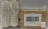 2 Pack Rubber Shoe Brush, White Rubber Bristles, Wooden Handle,
