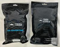 Tough Headwear Neckwarmer and Balaclava Air Mask, Thermal & Windproof, 95% Polyester 5% Spandex, Black