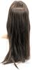 NEW Long Brown Straight Synthetic Cosplay Wig 23" by 7JHH, Open Weft Cap, Adjustable Straps - 5