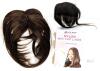 NEW Milano Collection Clip-In Hair Topper Set, Medium Brown & Black, 12"/7" Lengths, Wig Cap Liner