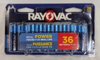 Rayovac High Energy AA Alkaline Batteries 36-Pack, 1.5V, Long Lasting Power, UPC 012800503650