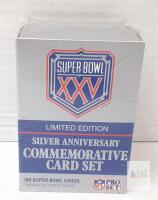 Pro Set Super Bowl XXV Silver Anniversary 160 Card NFL Commemorative Set Factory Sealed