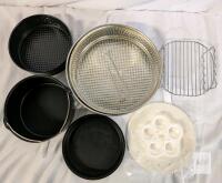 Kitchen lot Nonstick Springform Baking & Steaming Pan Set w/ Egg Bite Tray & Rack &ndash; Pressure Cooker Compatible