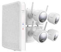 Lorex 2K Wire-Free Security System w/4 Cameras , Model # L4248D-4AA4-E .