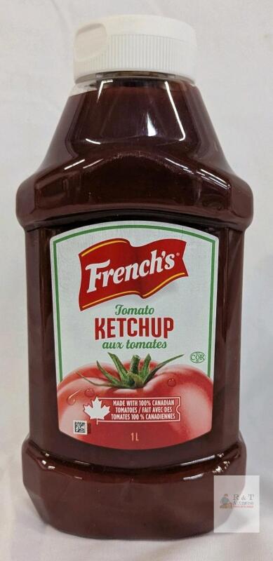 BB 2027 MA 26 French&rsquo;s Tomato Ketchup, 1L Bottle, Made in Canada, 100% Canadian Tomatoes