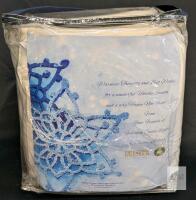 As-New Fallsview Casino Heated Blanket 72" &times; 82", Off-White, 100% Polyester