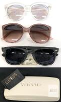 3 Sunglasses Incl GUESS Rosegold Ombre Lenses With Versace Hard Case & Guess Cleaning Cloth + New George & Clear Frames