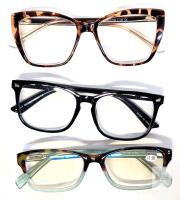 2 New Readers / Cheaters +1.50 (Incl Blue Light Reader) & Third Pair (Unknown Strength / If Any)