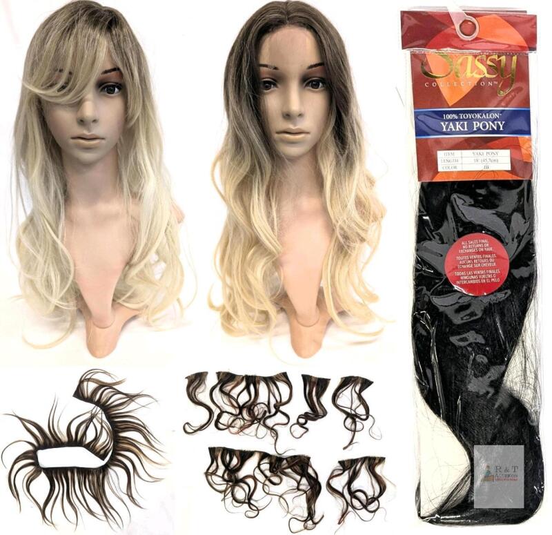 Ladies' Wigs & Extensions : Includes Urban Collection Real Hair & Sassy Collection 100% Toyokalon 18" Yaki Pony, Up To 24 " Long