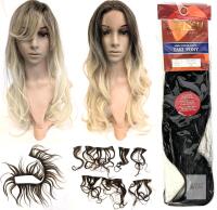 Ladies' Wigs & Extensions : Includes Urban Collection Real Hair & Sassy Collection 100% Toyokalon 18" Yaki Pony, Up To 24 " Long
