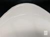 Vintage Glasbake Green Garden Herbs 10" Divided Casserole Dish Milk Glass - 6