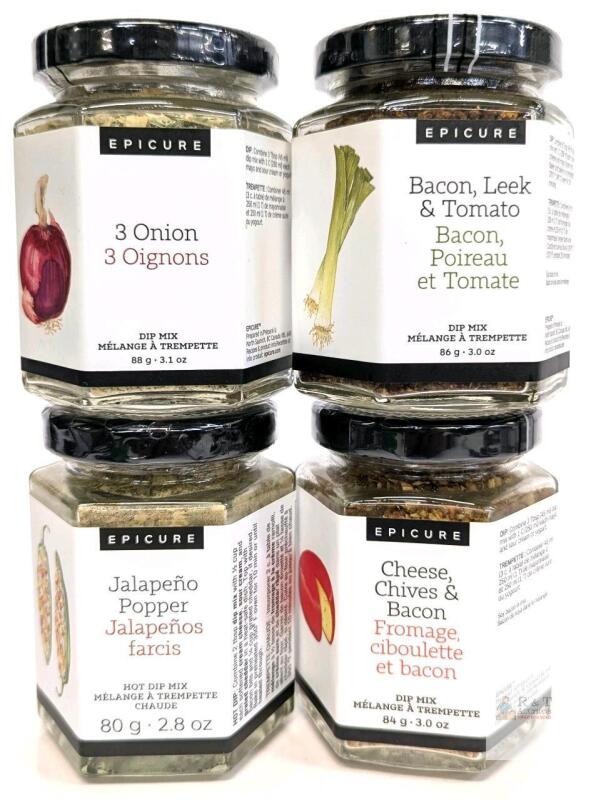 4 New EPICURE Dip & Hot Dip Mixes Up To 88g