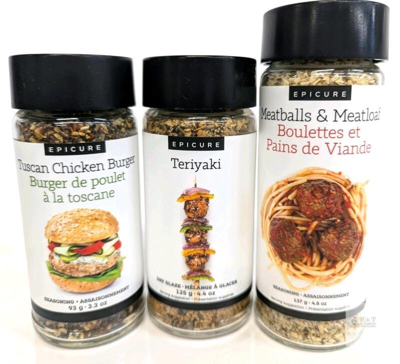 3 New EPICURE Seasoning Mixes & Dry Glaze Up To 137g
