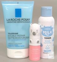 La Roche-Posay Matte Moisturizer 100ml, the SAEM Eye Stick 7g, LAIKOU Hydrating Toner 100ml Set Note: Online returns. Volumes may be lower than listed<br/>
