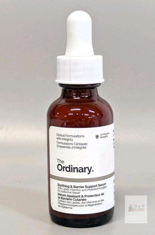 The Ordinary Soothing & Barrier Support Serum 30mL, Ceramides, Vitamins, Amber Glass Dropper Note: Online returns. Volumes may be lower than listed