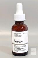 The Ordinary Soothing & Barrier Support Serum 30mL, Ceramides, Vitamins, Amber Glass Dropper Note: Online returns. Volumes may be lower than listed