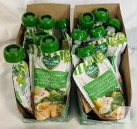 exp NOV 26 Baby Gourmet Organic Juicy Pear & Garden Greens, 12 x 128ml, USDA Organic, 6+ Months, 2026 Expiry