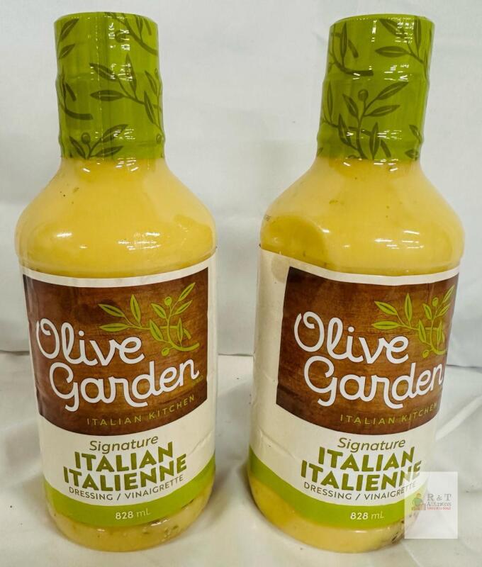 bb 12/2026, Olive Garden Signature Italian Dressing 28 fl oz (828 mL), Exp 12/2025, Gluten Free, 2 Bottles