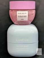Glow Recipe Plum Plump & Laneige Water Bank Hyaluronic Cream Set, Partial, 20ml & 50ml, Korea Note: Online returns. Volumes may be lower than listed<br/>