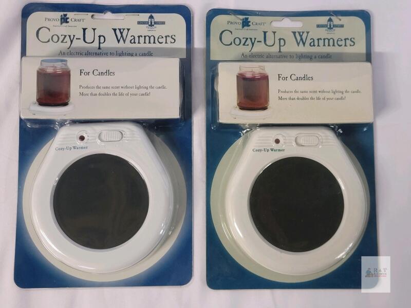 Provo Craft Cozy-Up Electric Candle Warmer, Model 28-1001, UL Listed, White, Plate Style